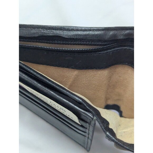 Men’s‎ Wallet Genuine leather Trifold wallet 3 bill pockets 16 cards Button - Picture 8 of 8